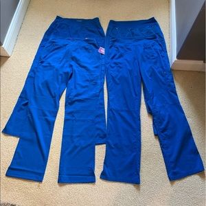Royal blue scrub pants